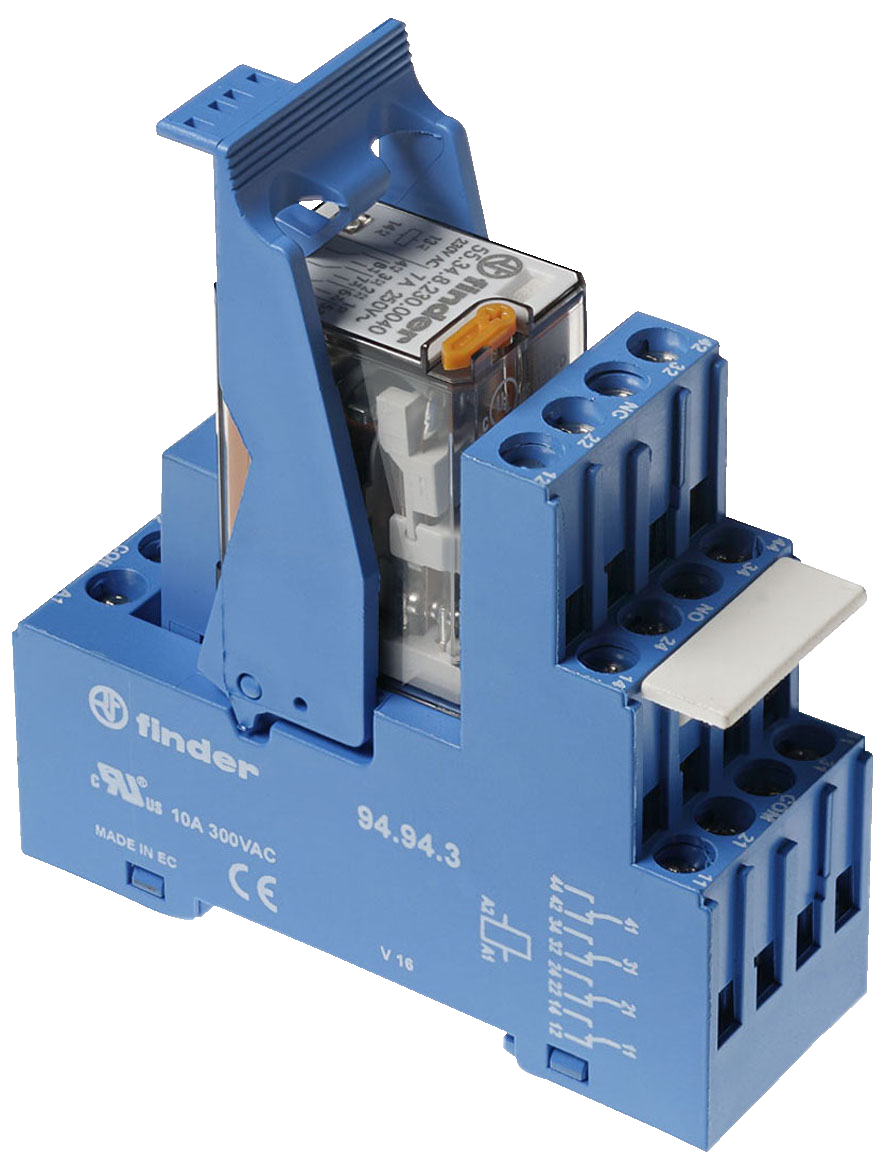 Koppelrelais serie 59 4 wisselcontacten, 230 V AC, 7 A