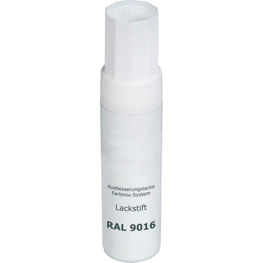 Lakstift met penseel RAL 9016 verkeerswit
