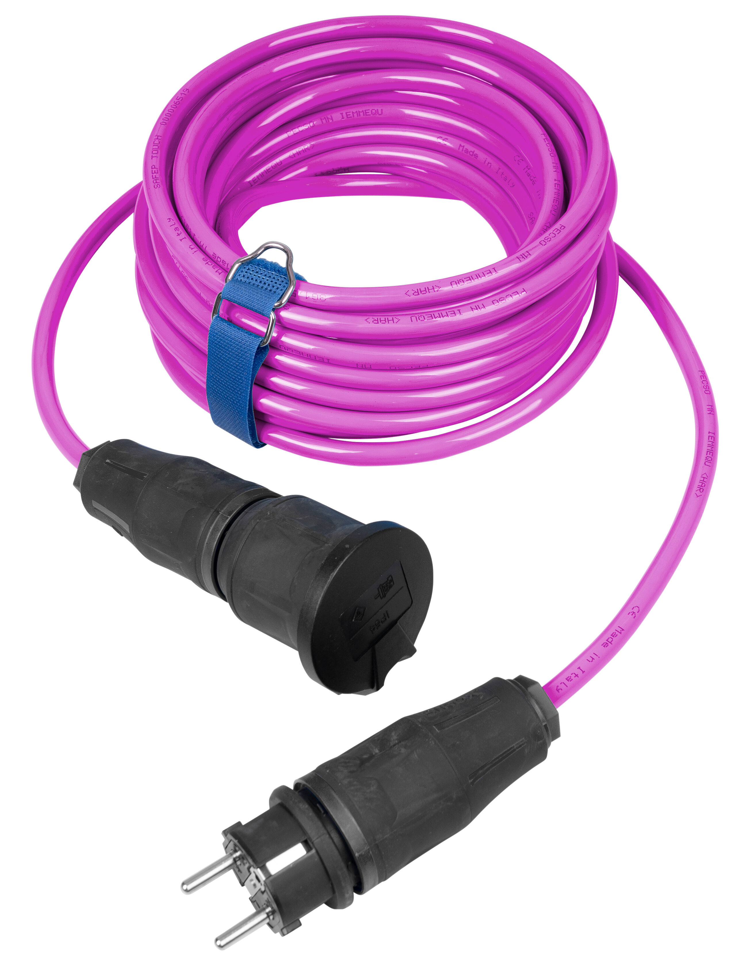 SiRoX verlenging, roze, 5 m, 1x aardingscontactstekker en koppeling, H07BQ-F 3G2.5 SiRoX verlenging, roze, 5 m, 1x aardingscontactstekker en koppeling, H07BQ-F 3G2.5