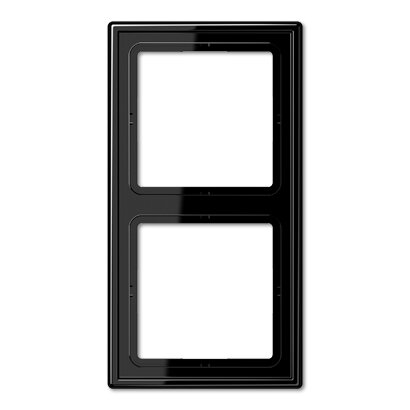 Jung LS990 afdekraam 2-voudig glanzend zwart