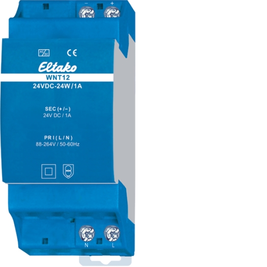 Breed bereik schakelende voeding 24V DC-24W/1A