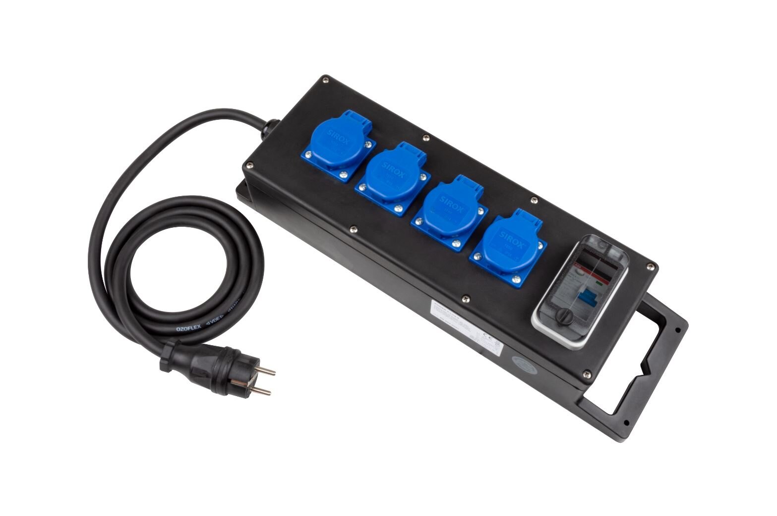 POWER X-Line S massief rubberen blok, Zul. 16A, FI