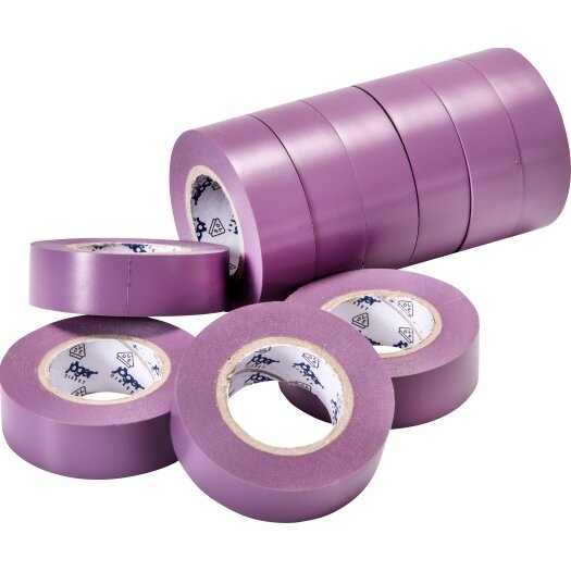 Certoplast PVC-isolatietape paars 10 m