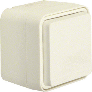 Berker W.1 opbouw wandcontactdoos met randaarde polarwit