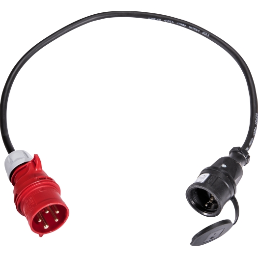 SIROX® adapterkabel CEE - contactdoos   3 x 2,5 mm² 1 m