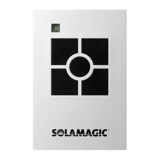 SOLAMAGIC draadloze handzender voor dimmodule S1 & S3 en infraroodstraler S2 ARC, titanium, 4-kanaals