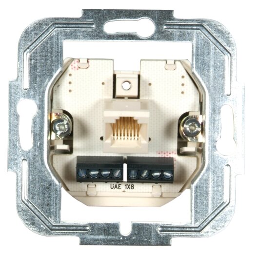 Modulaire- /ISDN-aansluitdoos enkel 8-/8-polig enkelvoudige aansluitdoos