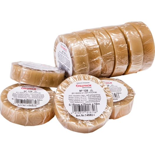 Certoplast PVC-isolatietape transparant 10 m