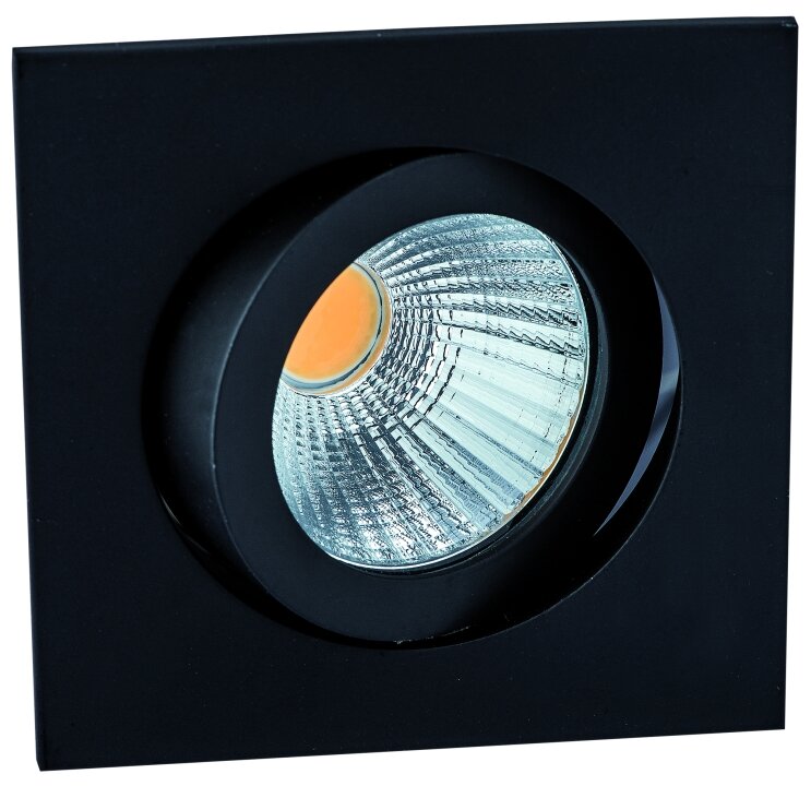 DELUNA® Aluminium-inbouwspot VIERKANT kantelbaar chroom
