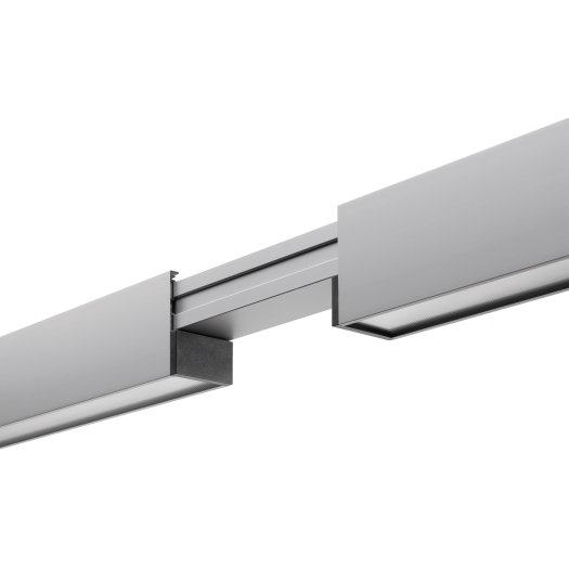Koppelstuk voor het LED-Lichtlijnsysteem INNOTRACK PROLine zonder contactrail 10 - 30 cm