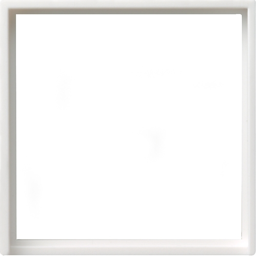 Gira systeem 55 adapterraam 50x50 vierkant zuiver wit glanzend