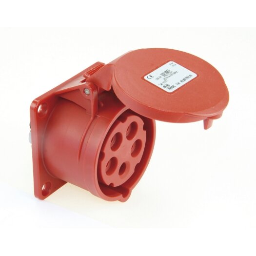 SIROX® CEE-aanbouwdoos IP 44, 5-polig, 400 V, 6 h, recht 16A SIROX-KLICK * 75 x 75 mm