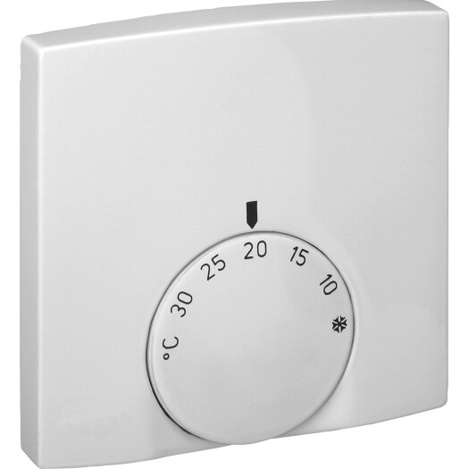 OPUS® opbouw-kamertemperatuurregelaar, verbreekcontact 10 (4) A helder wit