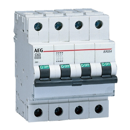 AEG Installatieautomaat C50 3P+N "EP 63 N" (krachtgroep)