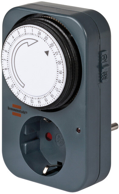 Mechanische timer, antraciet, met LED functieweergave MZ 201