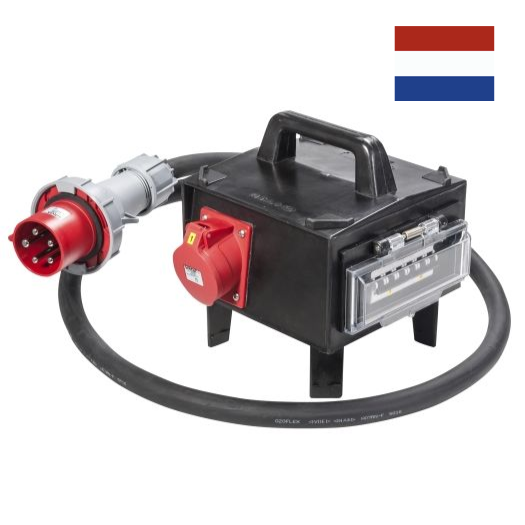 CEE-rubberen adapterbox met CEE-stekker 63 A - SIROX® 
