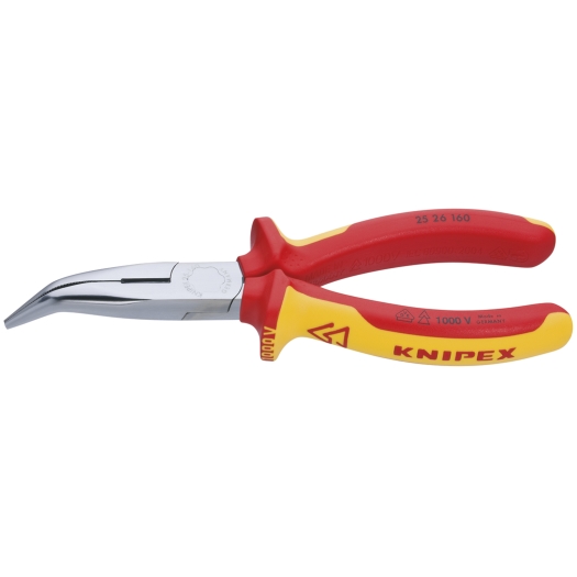 KNIPEX Telefoontang met snijder, gebogen voor Ø max. 2,5 mm 160 mm