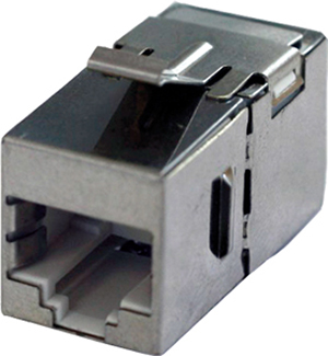 CAT6 koppeling/contactdoos afgeschermd, zijde 1: RJ45