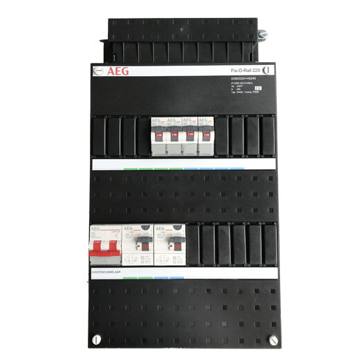 AEG Fix-O-Rail groepenkast 1 fase, 4 groeps - A330/2222+HS2/40