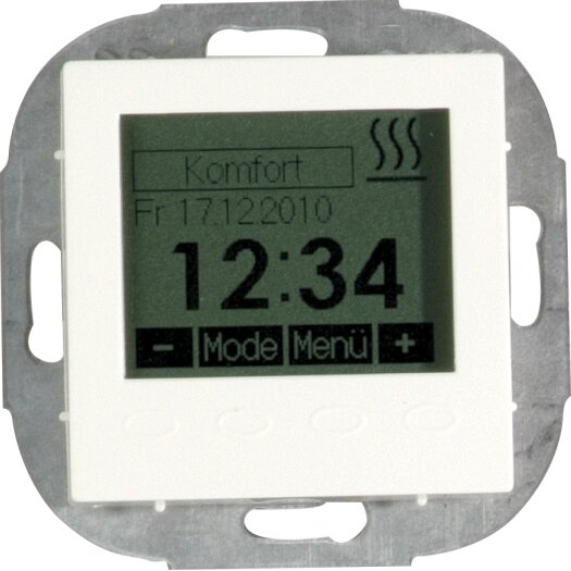 OPUS® 1 elektronische kamertemperatuurregelaar, tijdbestuurd alpinewit