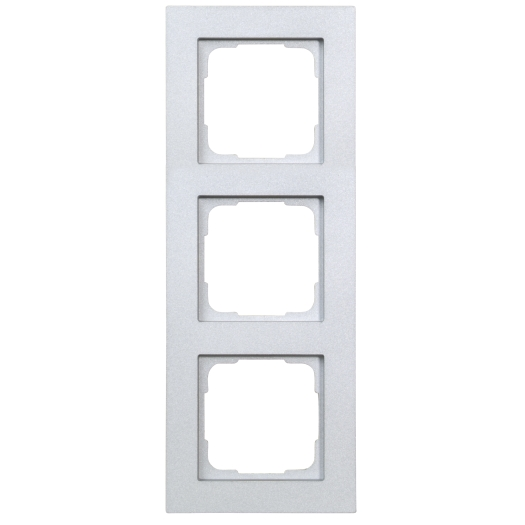 OPUS 55 Fusion afdekraam 3-voudig alu-zilver-zijdeglans