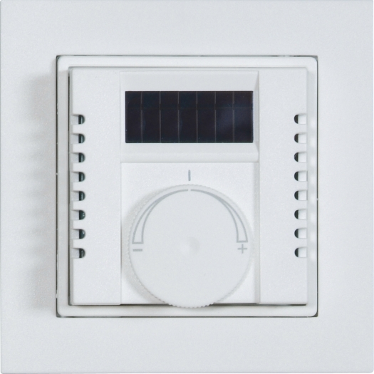 Temperatuursensor Solar AP in 55-frame instelknop alu - zilver