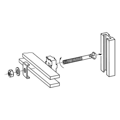 T-bout M10x60 voor 5mm SA