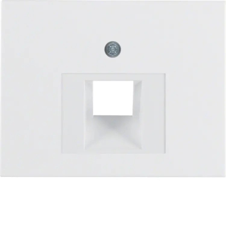 Berker centraalplaat RJ45 wandcontactdoos 1-voudig K1 wit