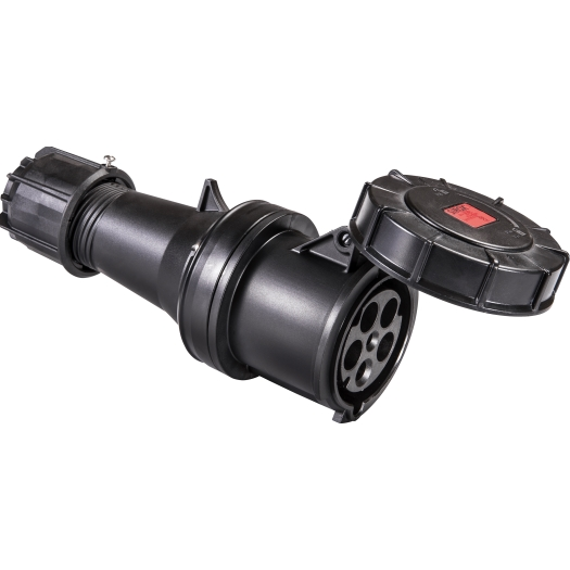SIROX CEE-contrastekker 63 A, 5-polig, 400 V, 6 h, IP 67 met vernikkelde contacten SIROX CEE-contrastekker 63 A, 5-polig, 400 V, 6 h, IP 67 met vernikkelde contacten