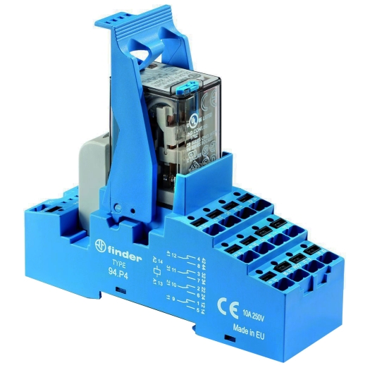 Koppelrelais serie 58 4 wisselcontacten, 230 V DC, 7A