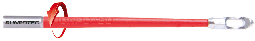 RUNPOGLEITER met verdraaiingscompensatie Ø 7 mm RUNPOTEC schroefdraad RTG Ø 6 mm