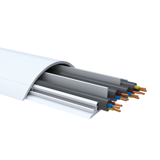 ABK 18x75, vloergoot, zonder vloerperforatie, kleur: 7030, PU: 36 meter