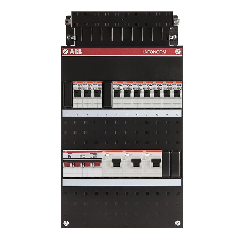 ABB groepenkast Hafonorm 3 fasen 10 groeps  - HAD343333-222+H44