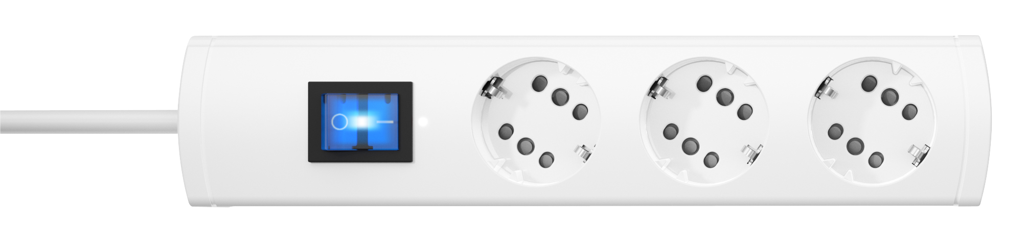Tafelcontactdoos UNOversal Plus EURO 3-voudig 1,4 m wit