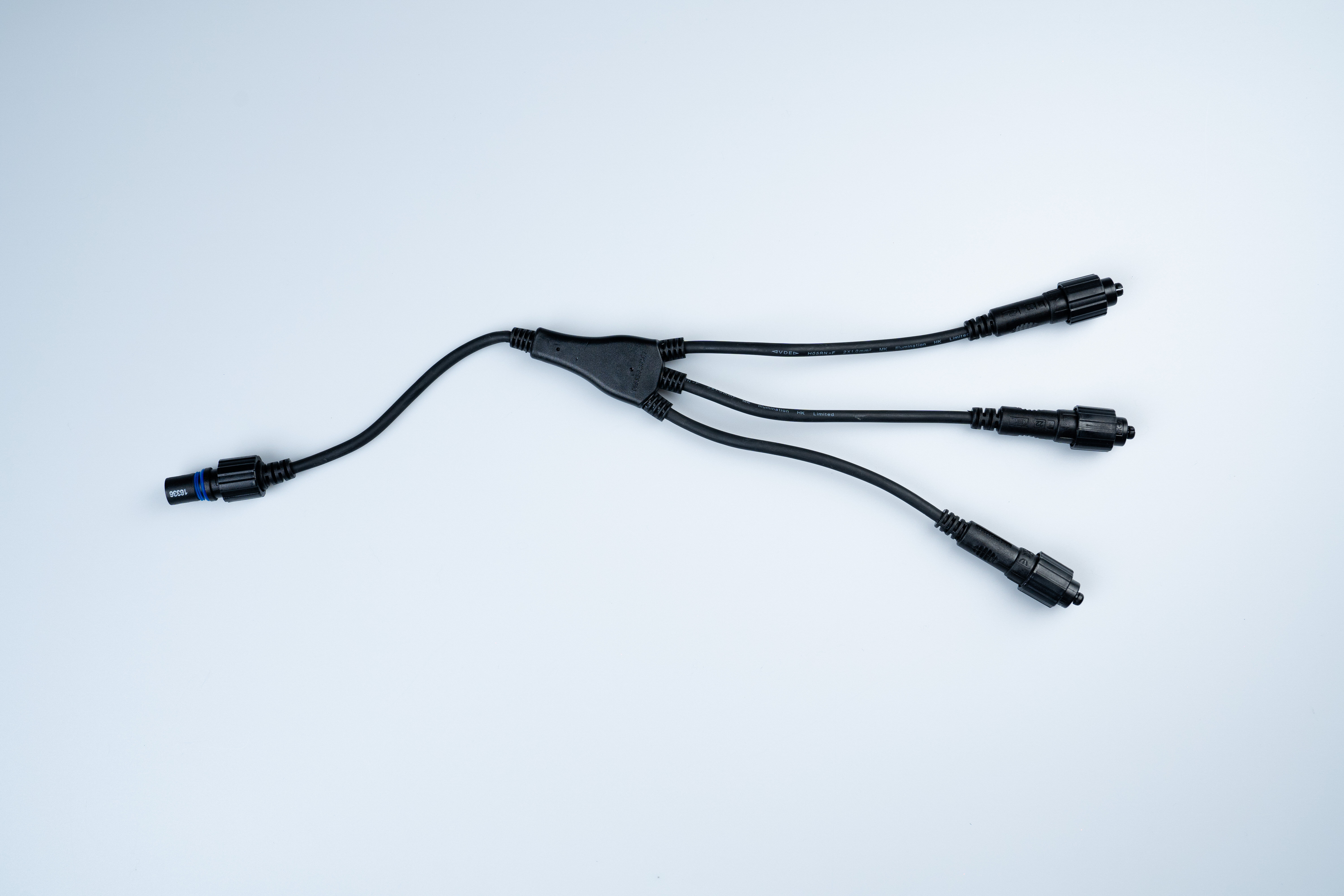 QUICK FIX® verdeler 3-voudig, zwarte kabel
