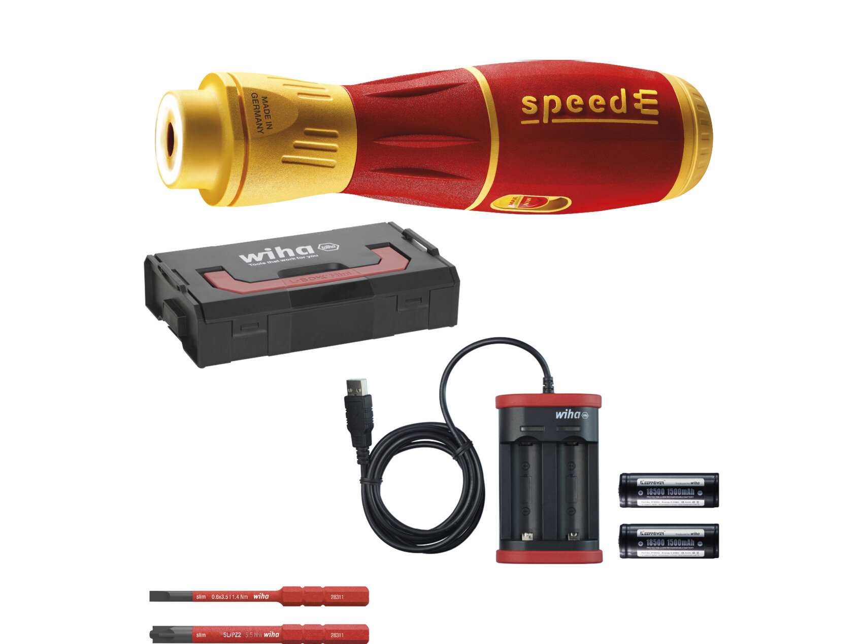 Wiha Elektrische schroevendraaierset speedE II electric, 7-delig
