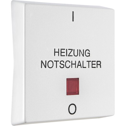 OPUS RESIST bedieningselementen verwarming noodstopschakelaar "l-0" helder wit