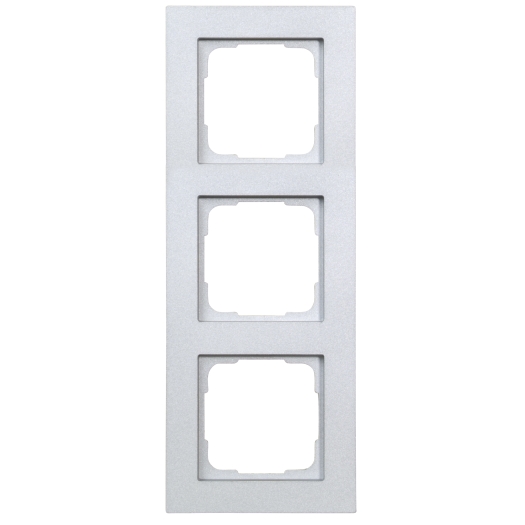 OPUS 55 Fusion afdekraam 3-voudig alu-zilver-zijdeglans