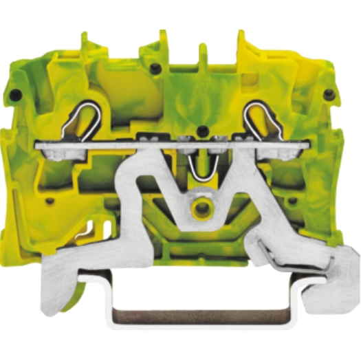 2-aderige doorgangsklem, groen-geel 0,25-2,5 mm²/4 mm²