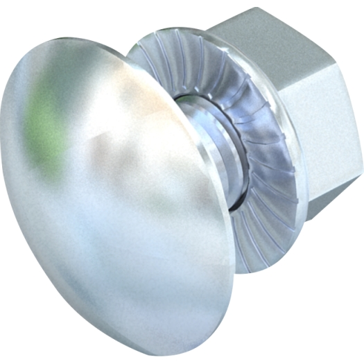 Slotbout met flensmoer Slotbout met flensmoer