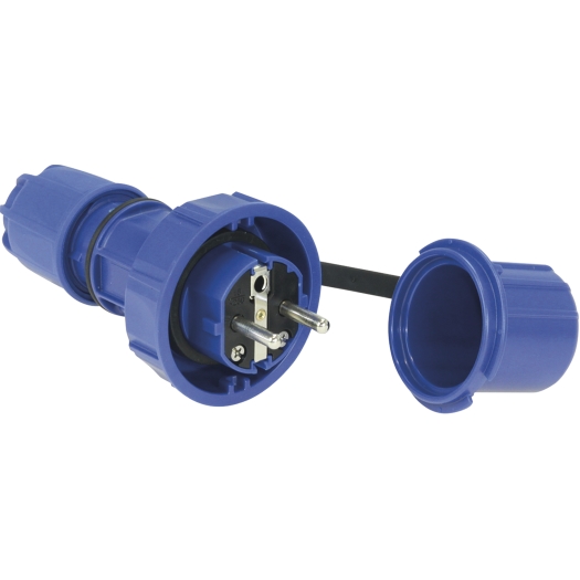 SIROX waterdichte stekker, blauw, IP66/68 