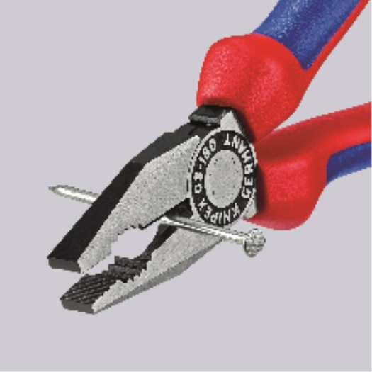 Combinatietang zwart geatramenteerd gepolijst met meer-componentengrepen 200 mm
