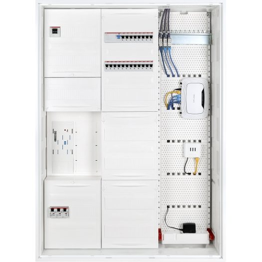 eHZ meterkast 1Fam huis met TRE Res Plat, 1100 x 800 x 210 mm