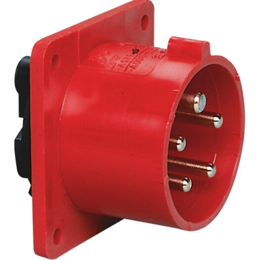 SIROX® CEE-aanbouwapparatenstekker IP 44, 5-polig, 400 V, 6 h 16 A 70 x 70 mm