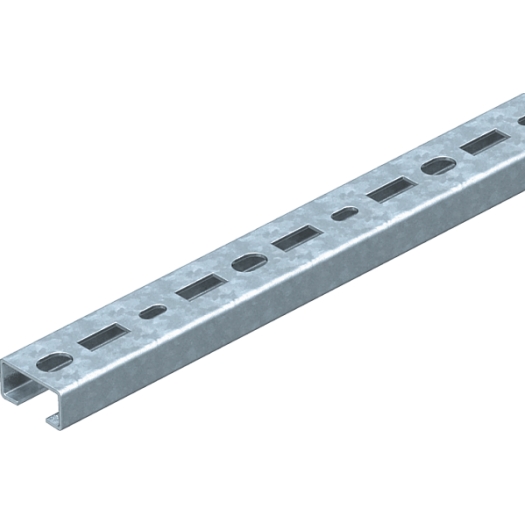 Profielrail geperforeerd, sleufbreedte 16mm 2000x30x15, St, FS
