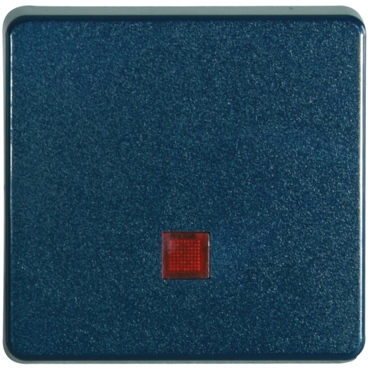 OPUS® AQUA bedieningselementen met rode lens staalblauw