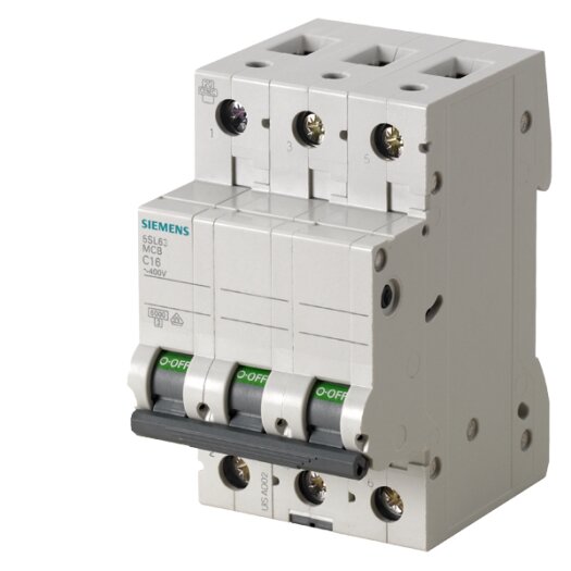 Siemens Installatieautomaat 3-polig "5SL6" C, 32 A