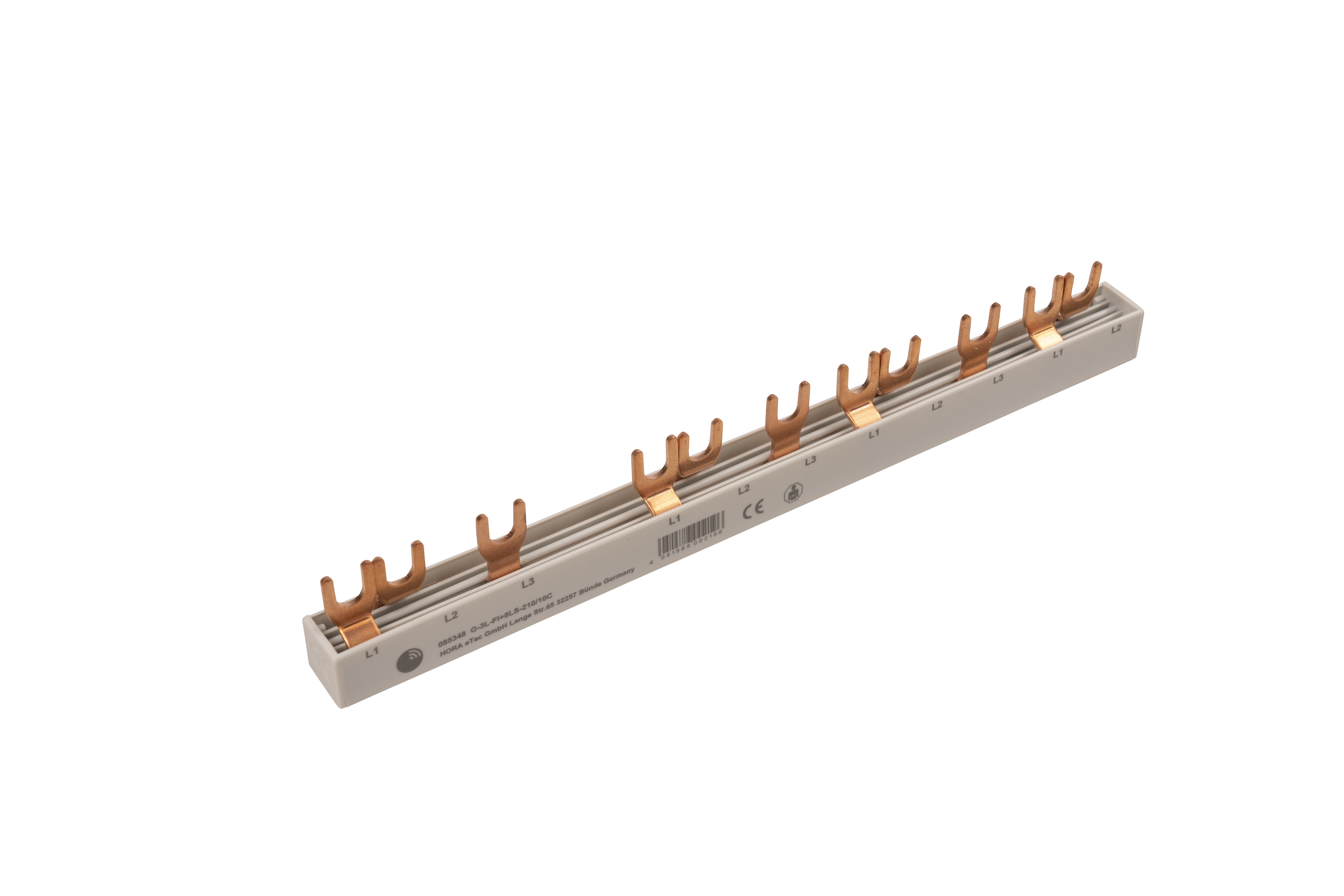 3-fasen vorkrail FI/LS-combinatie, T-ontwerp, gesloten, 11 polen, 210 mm lang