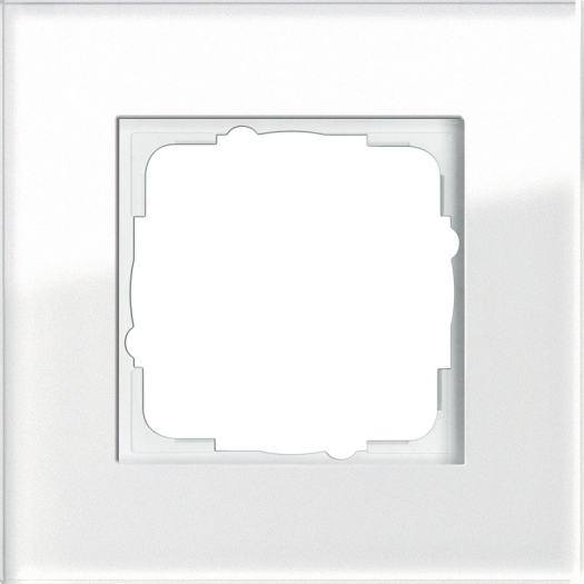 GIRA Esprit afdekraam 1-voudig glas wit
