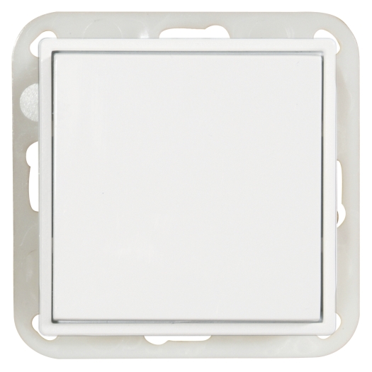 OPUS® Wandzender 2-voudig met bedieningselement zonder symbool helder wit